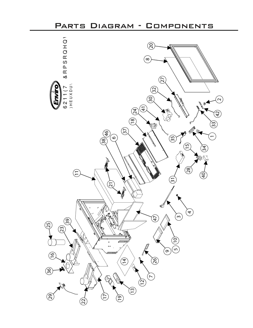 Enviro C-11102, C-11253, 50-1472 owner manual Parts Diagram Components 