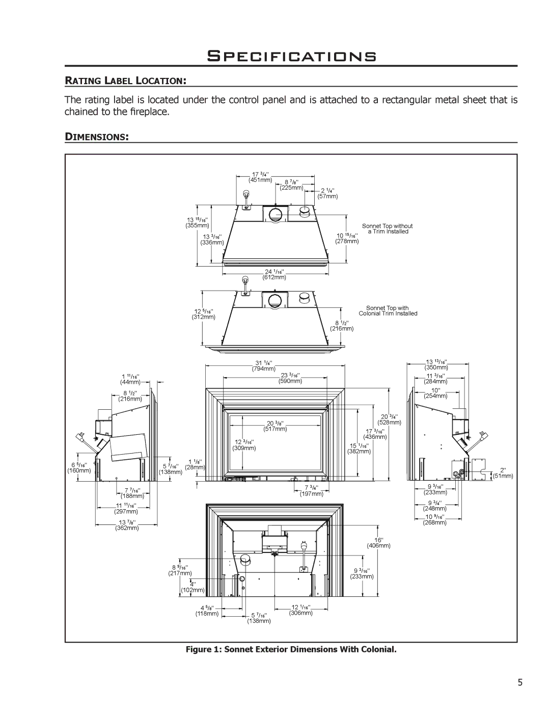 Enviro 50-1472, C-11253, C-11102 owner manual Specifications, Dimensions 