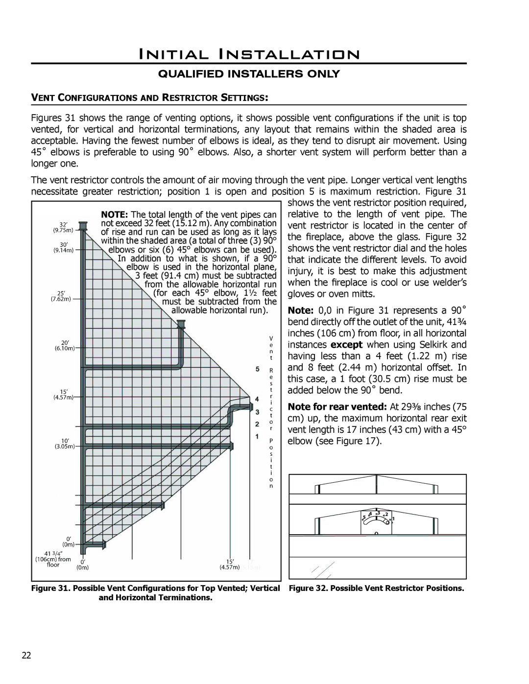 Enviro C-11275 owner manual Vent restrictor is located in the center 