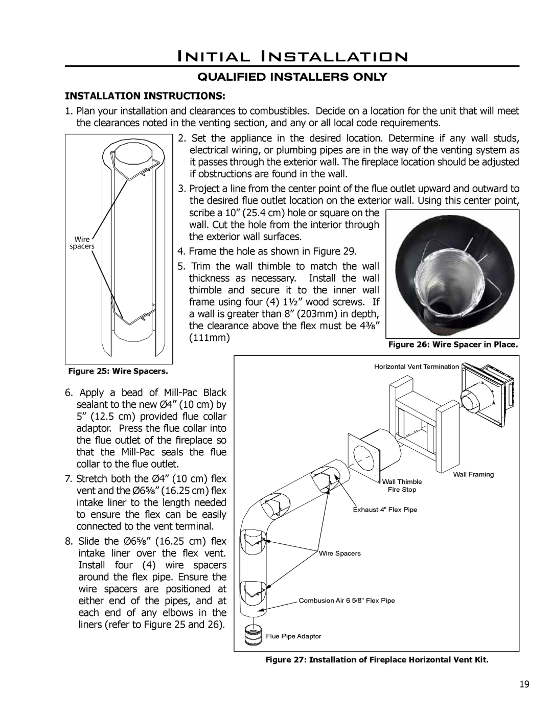 Enviro C-10078, C-11278, 50-645 owner manual Installation Instructions, Wire Spacer in Place 