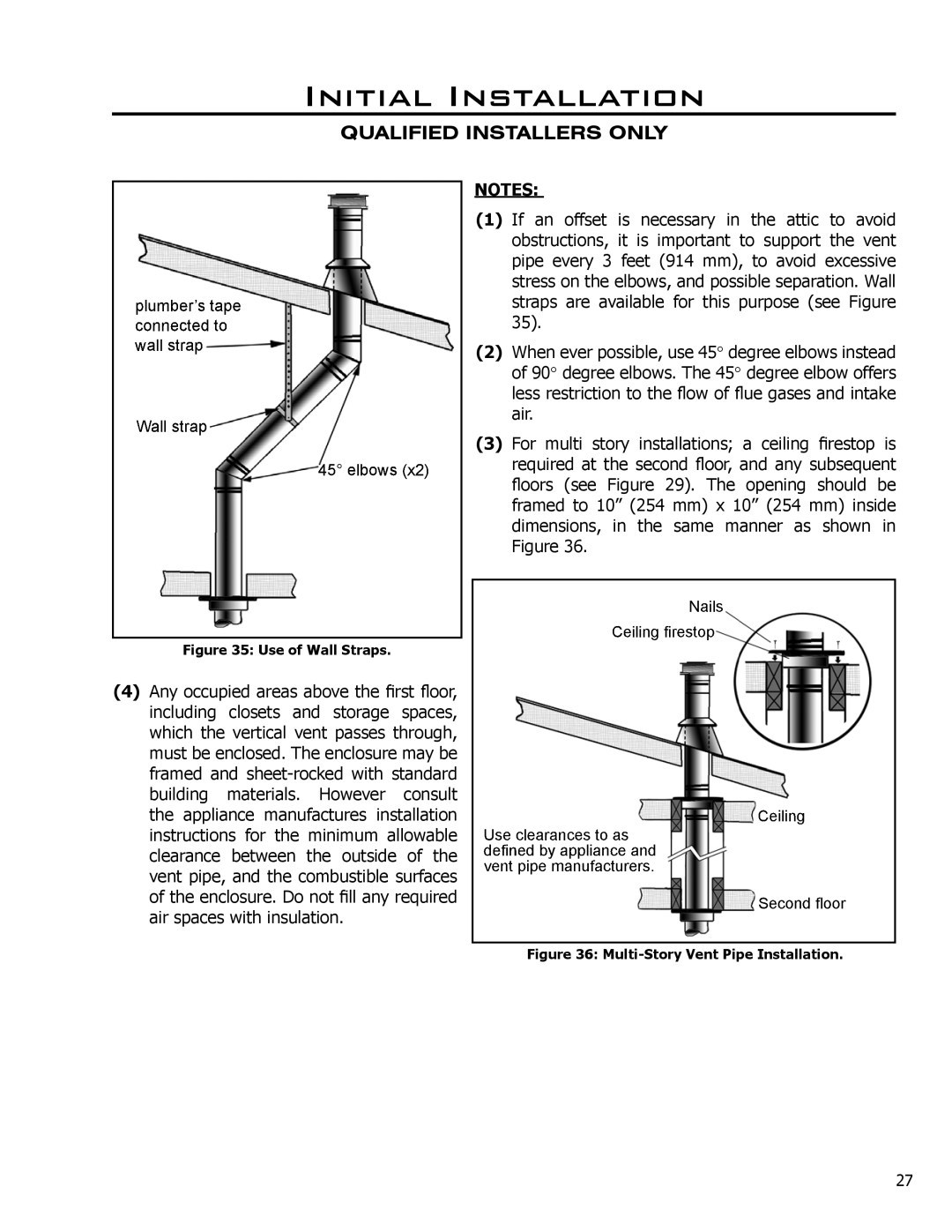 Enviro C-11278, C-10078, 50-645 owner manual Use of Wall Straps 