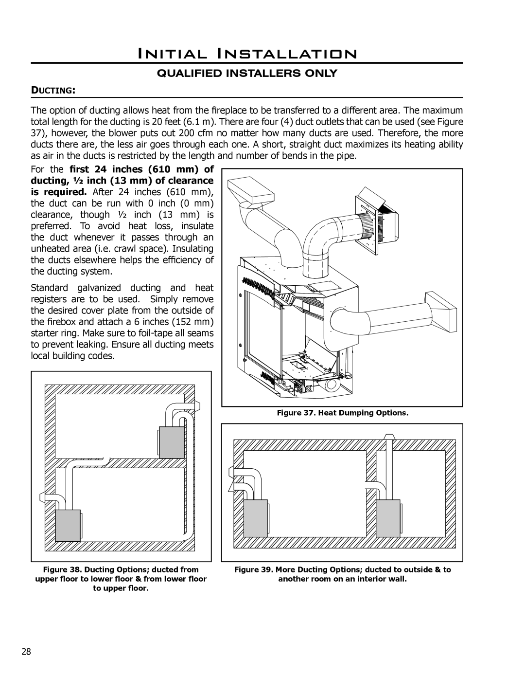 Enviro C-10078, C-11278, 50-645 owner manual Ducting, Heat Dumping Options 