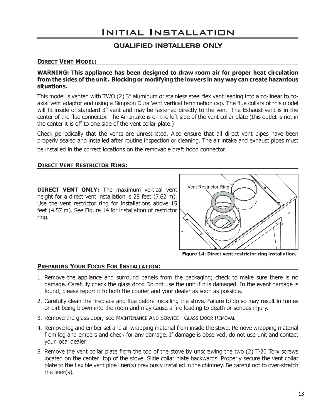 Enviro C-11288 owner manual Qualified Installers only 