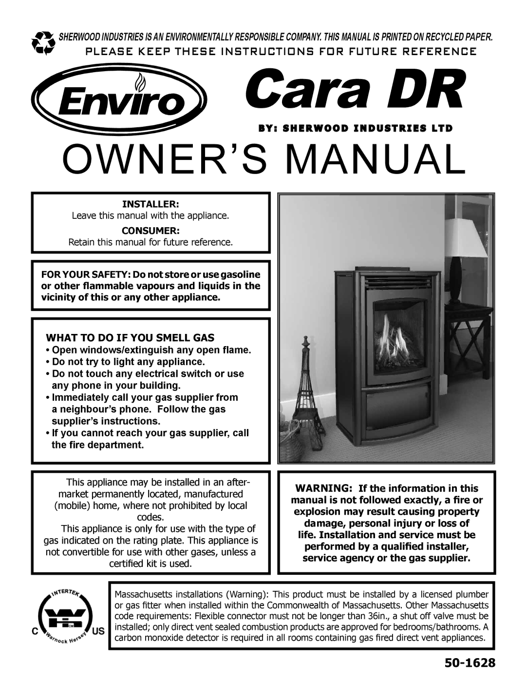 Enviro C-11500 owner manual Cara DR 