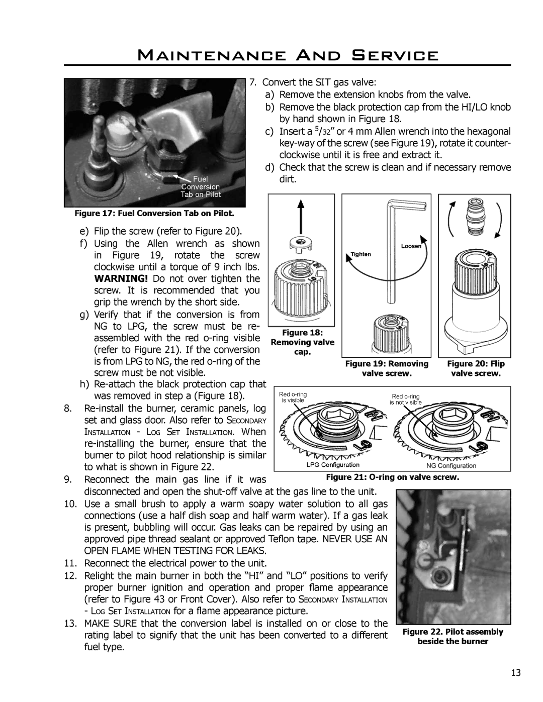 Enviro C-11500 owner manual Check that the screw is clean and if necessary remove dirt 