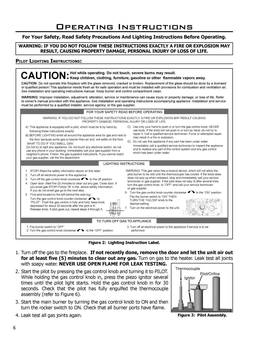 Enviro C-11500 owner manual Operating Instructions, For Your Safety Read Before Operating 