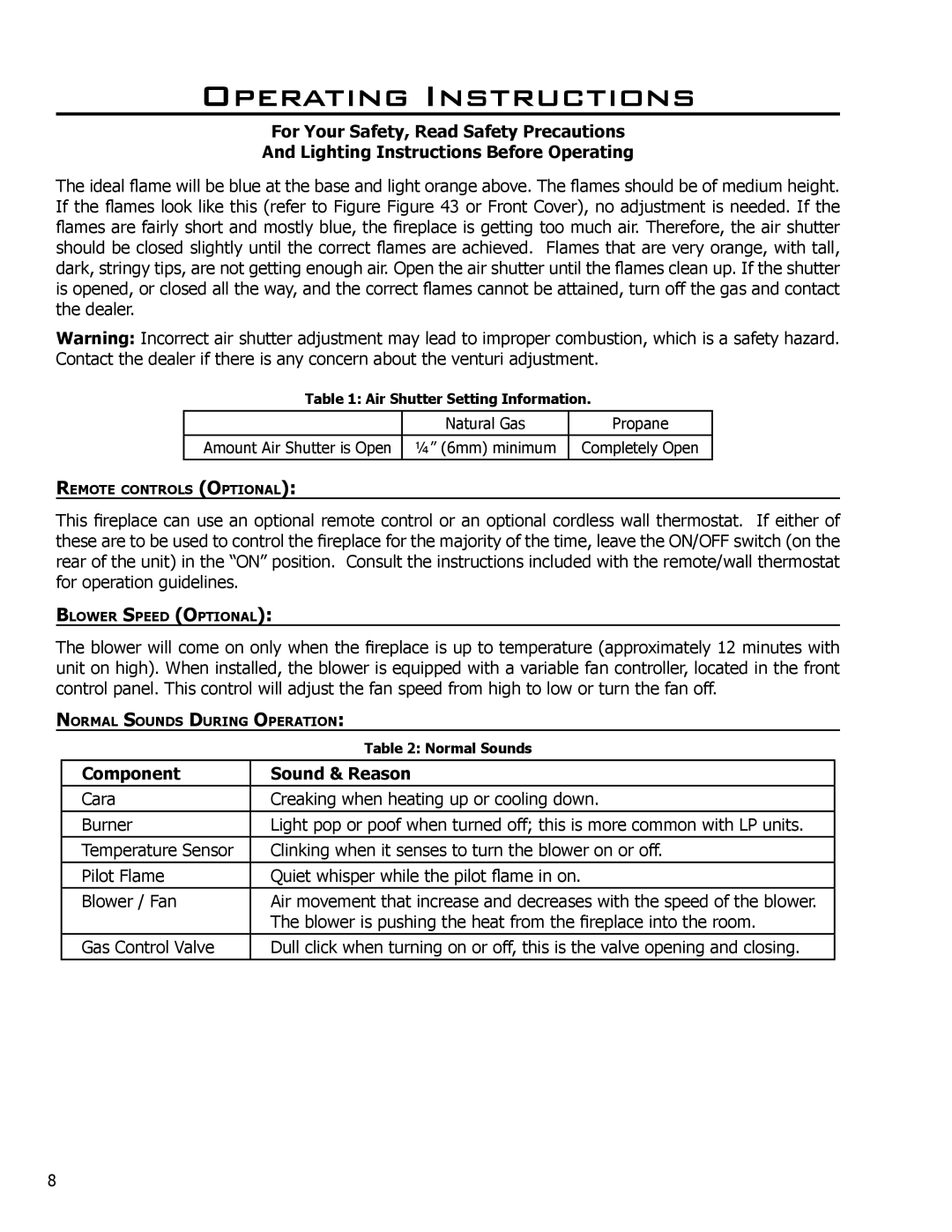 Enviro C-11500 owner manual Component Sound & Reason 