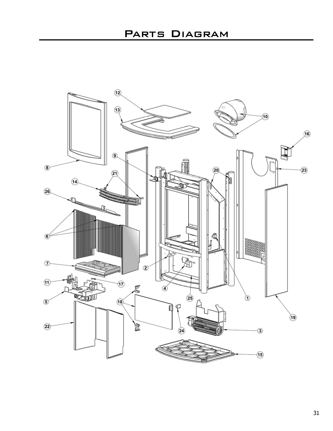 Enviro C-11366, Cara DR, 50-1628 owner manual Parts Diagram 