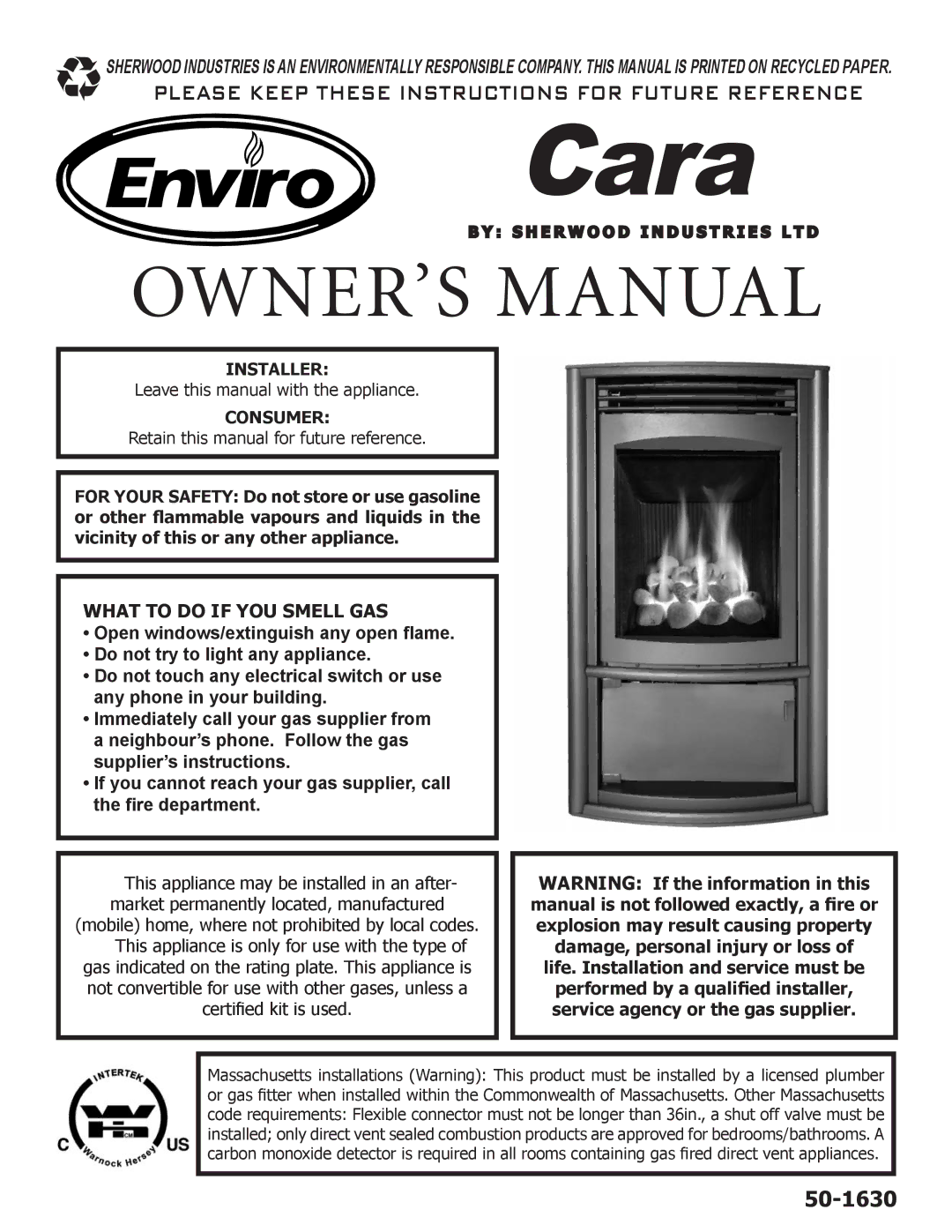 Enviro Cara owner manual 