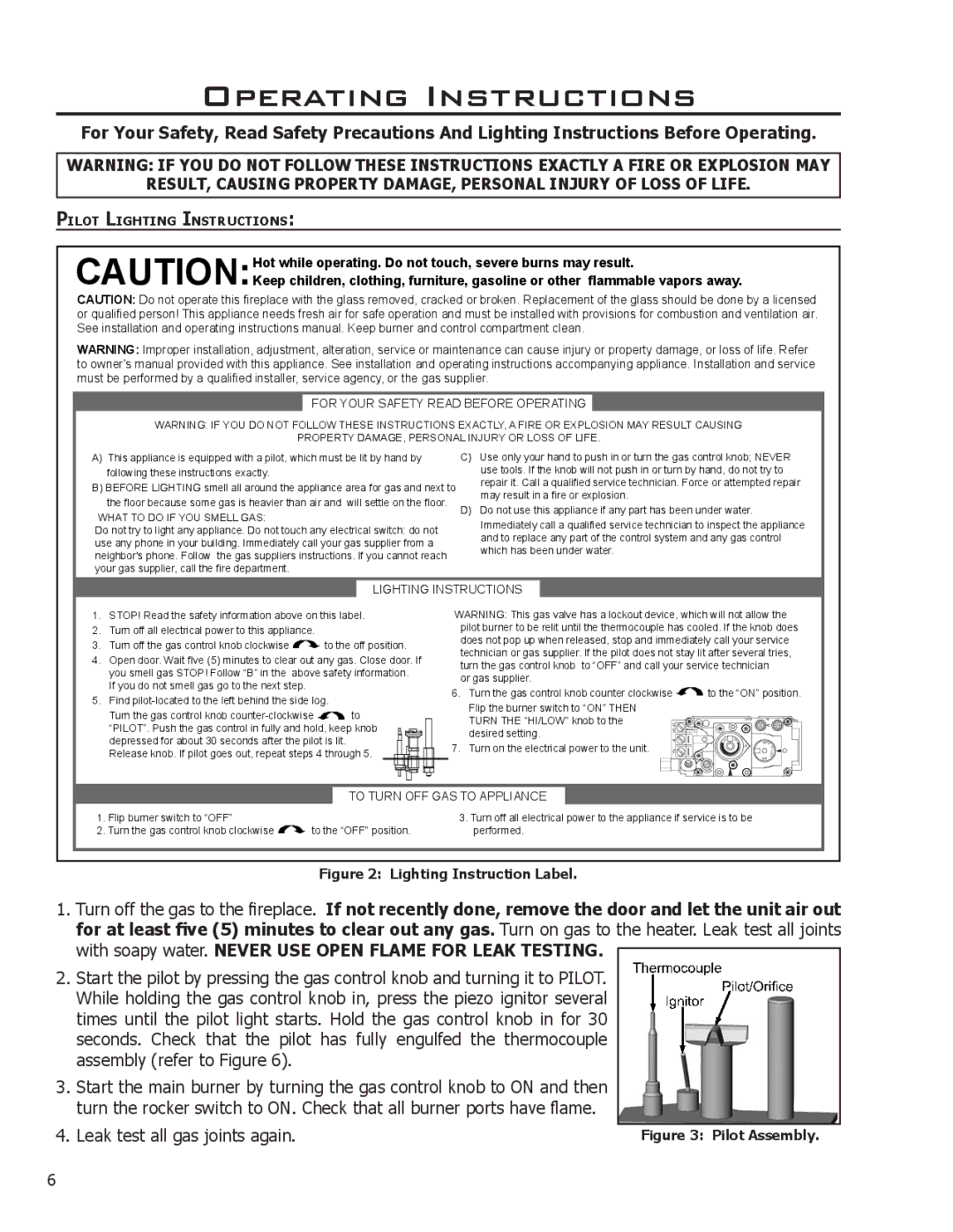 Enviro Cara owner manual Operating Instructions, For Your Safety Read Before Operating 