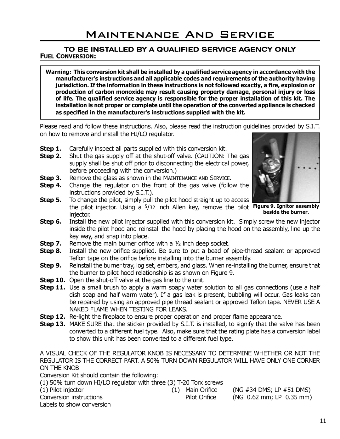 Enviro DV42DX owner manual To be Installed by a Qualified Service Agency only, Step 