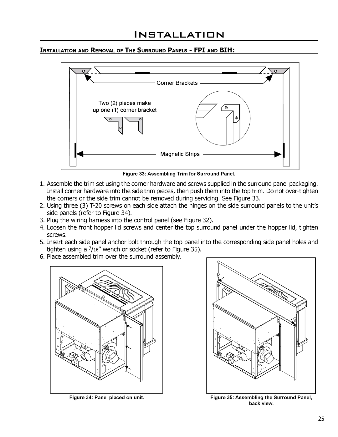 Enviro EF-119 owner manual Corner Brackets 