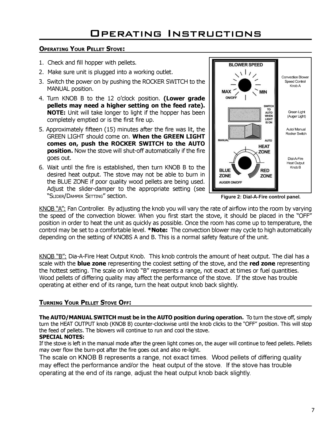 Enviro EF-119 owner manual Special Notes 