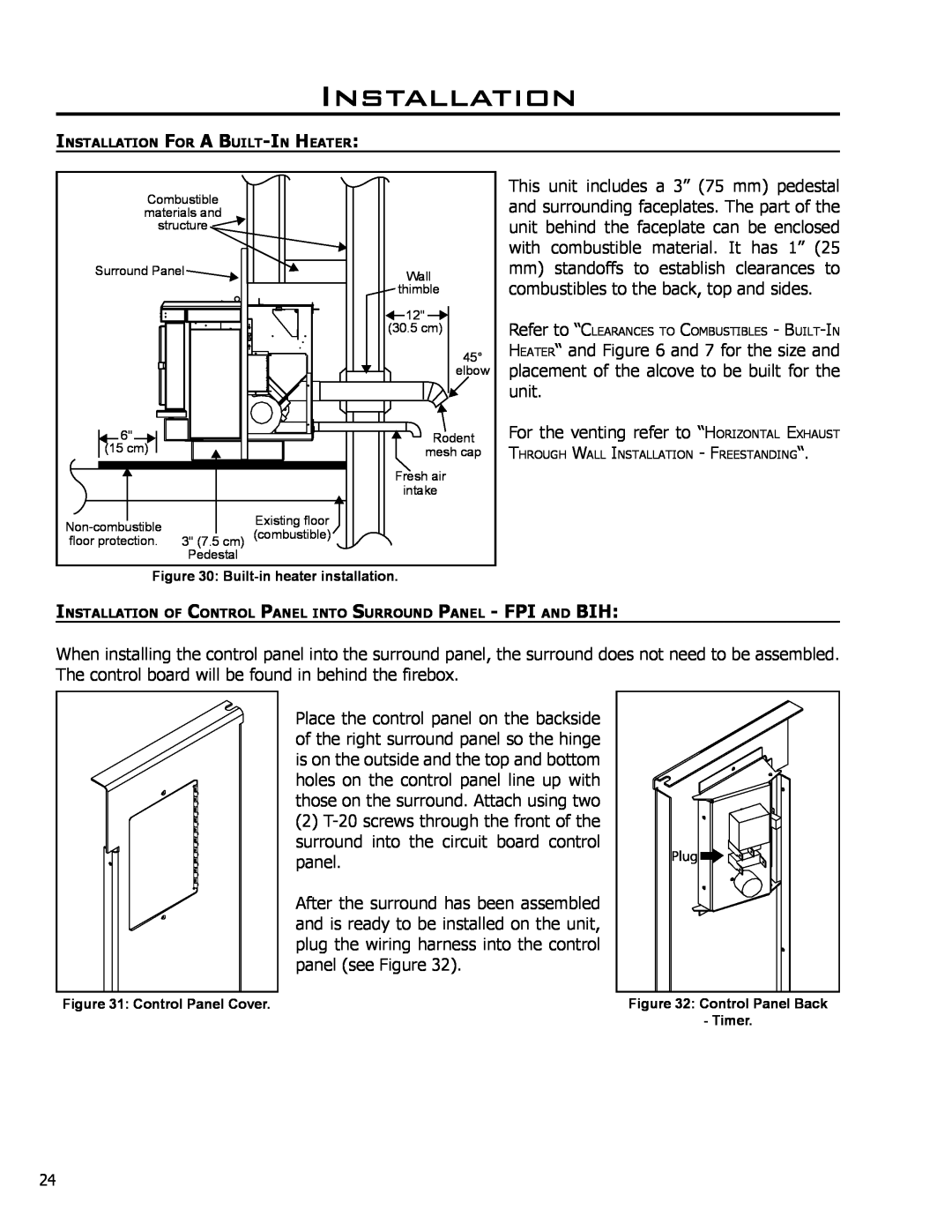 Enviro EF-119 owner manual Installation, This unit includes a 3” 75 mm pedestal 