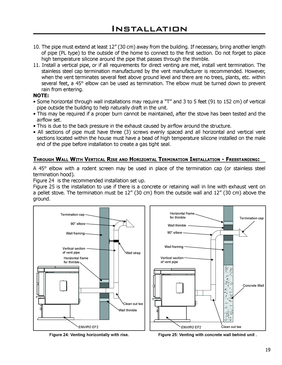 Enviro EF2 owner manual Is the recommended installation set up 