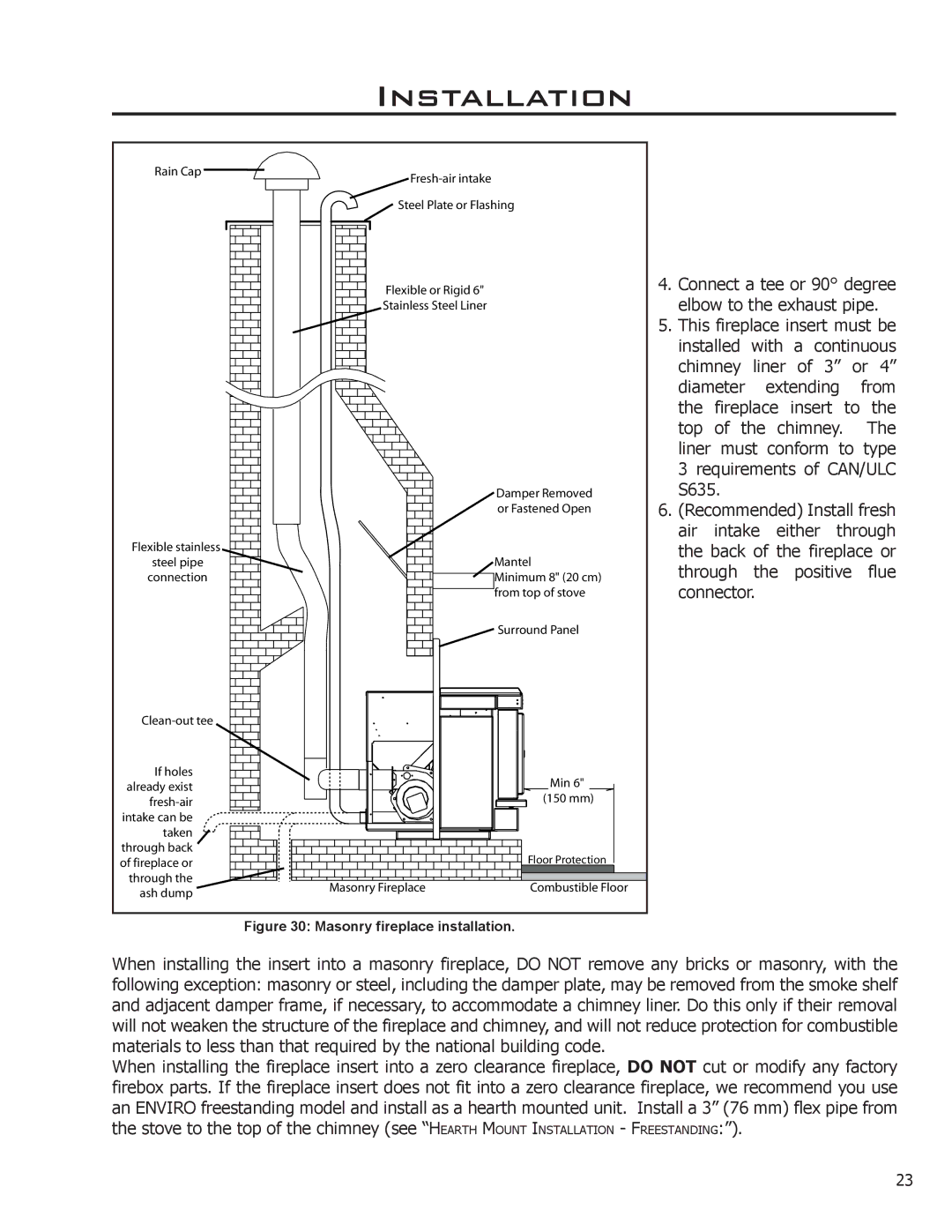 Enviro EF2 owner manual Elbow to the exhaust pipe 