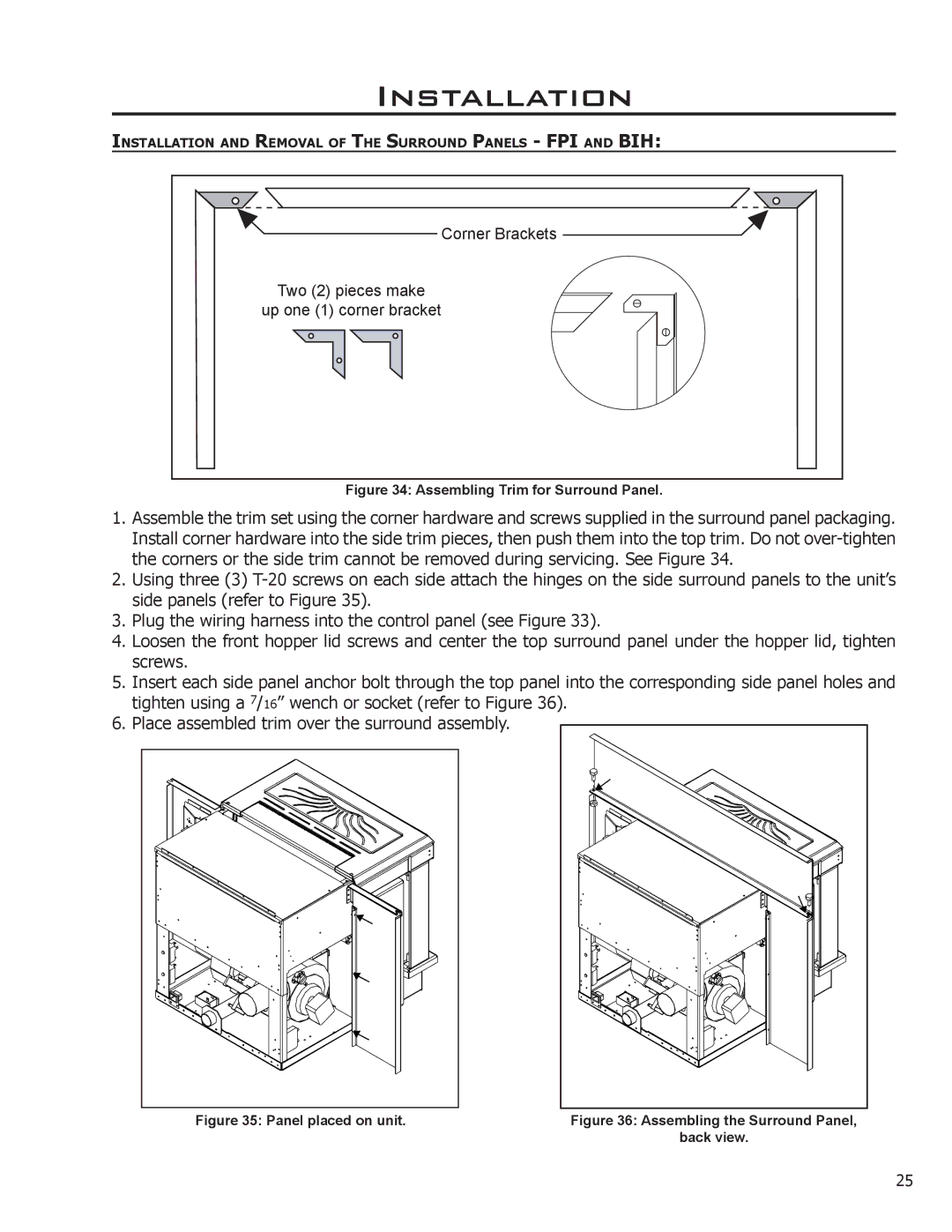 Enviro EF2 owner manual Corner Brackets 