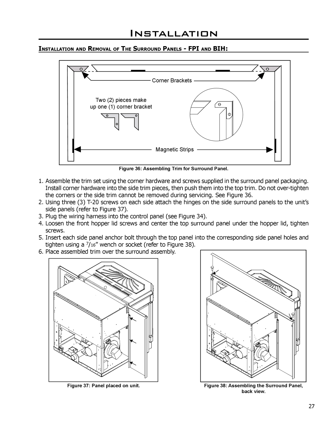 Enviro EF3 owner manual Corner Brackets 