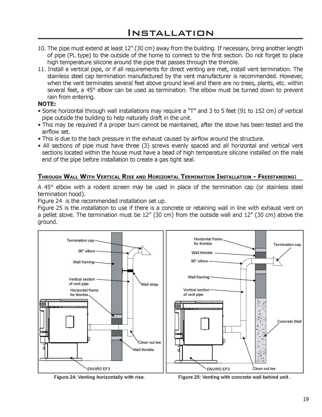 Enviro EF3 owner manual Is the recommended installation set up 