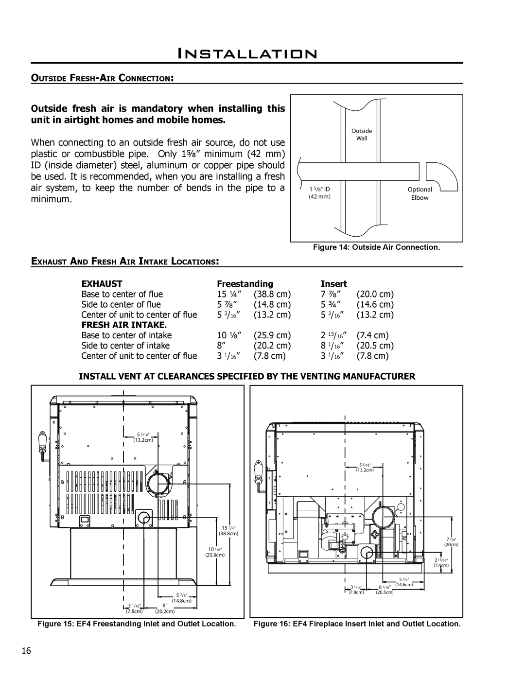 Enviro EF4 owner manual Exhaust 