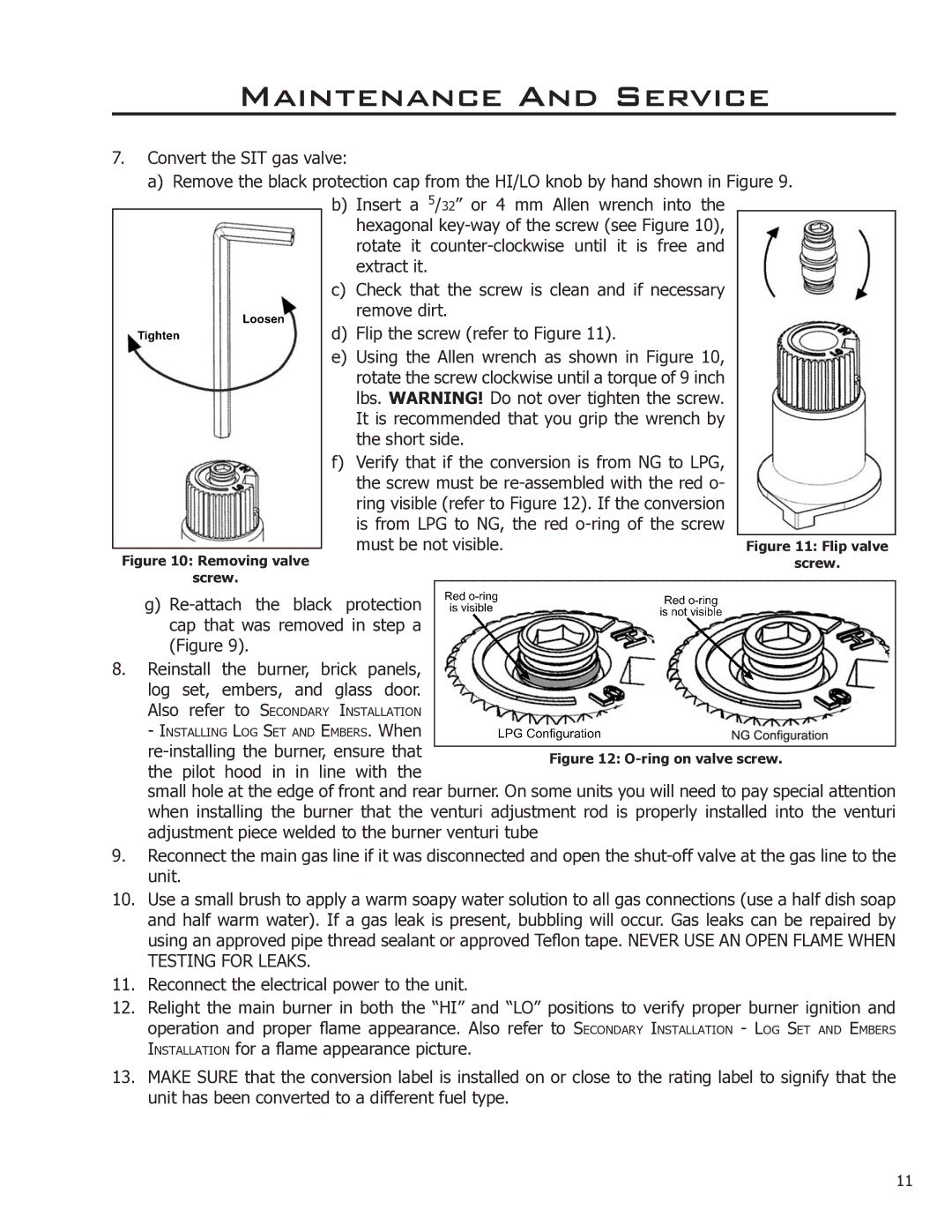 Enviro EG28-120, EG28 DV owner manual Must be not visible, Removing valve Screw 