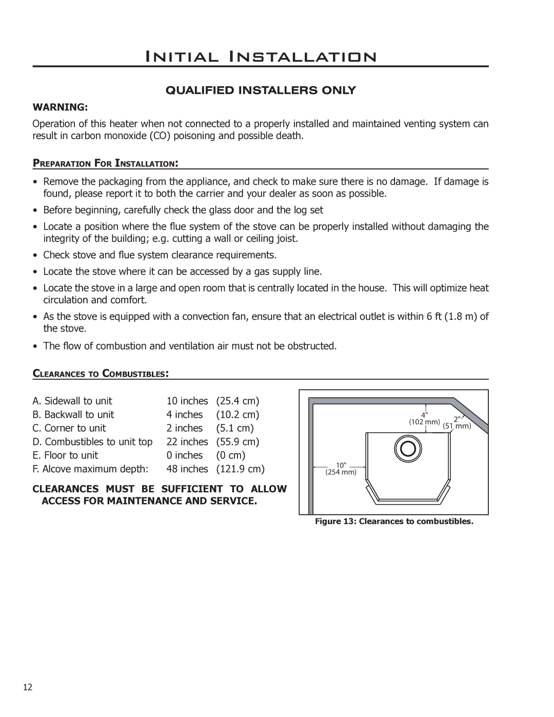 Enviro EG28 DV, EG28-120 owner manual Initial Installation, Qualified Installers only 