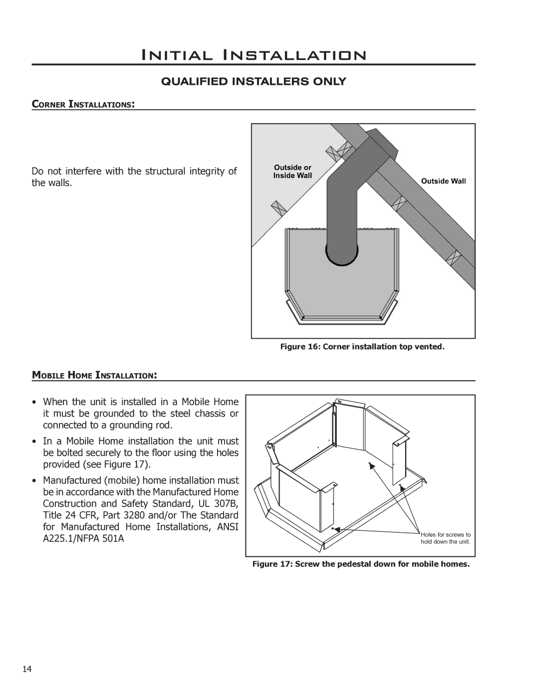 Enviro EG28 DV, EG28-120 owner manual Do not interfere with the structural integrity of the walls 