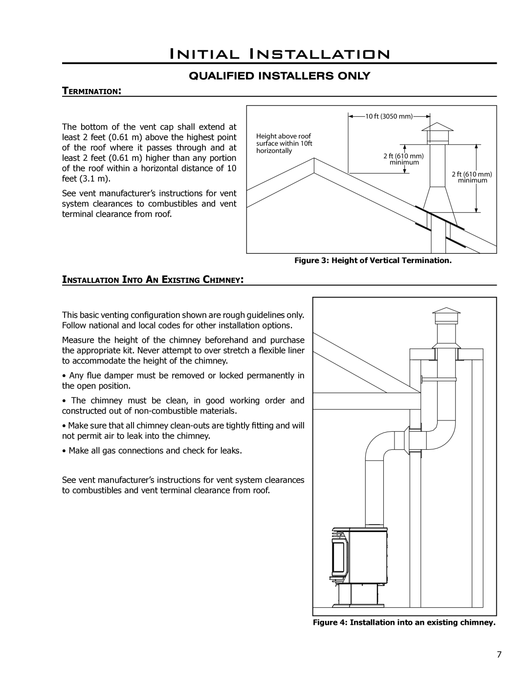 Enviro EG40-071 owner manual Height of Vertical Termination 