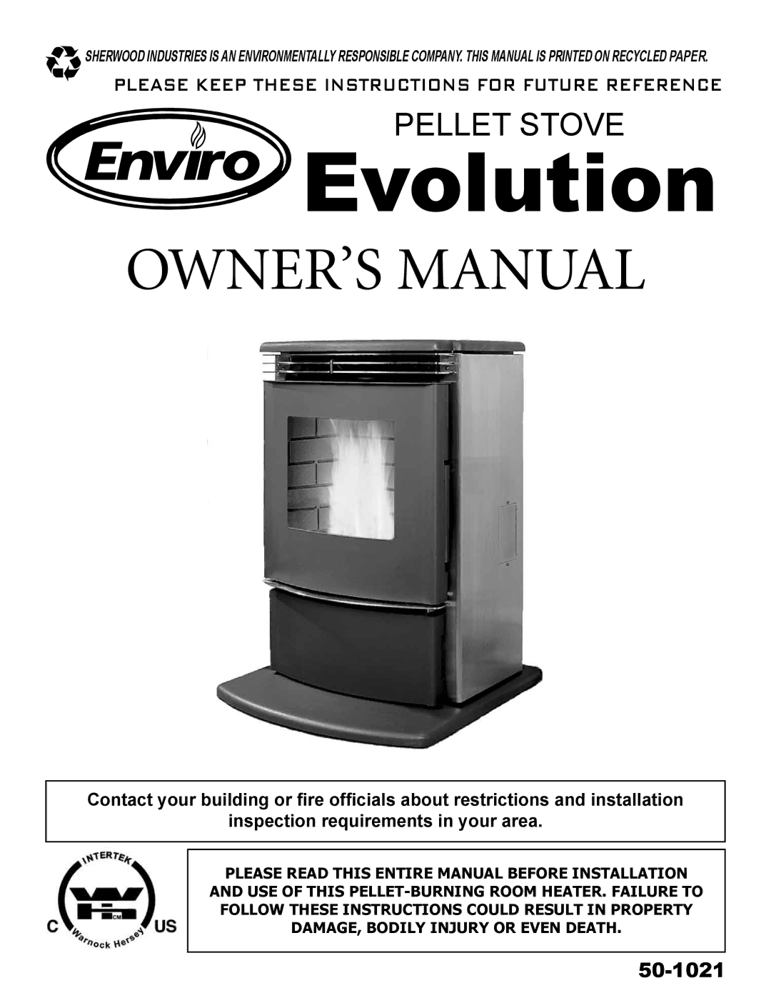 Enviro C-10825 owner manual Evolution 