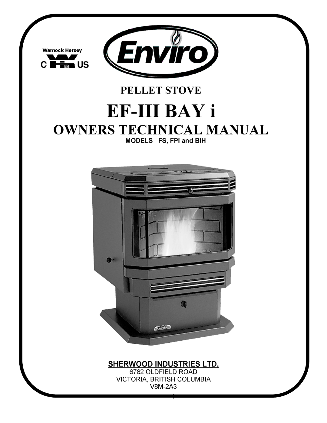 Enviro FPI, FS, BIH technical manual Ef-Iii Bay 