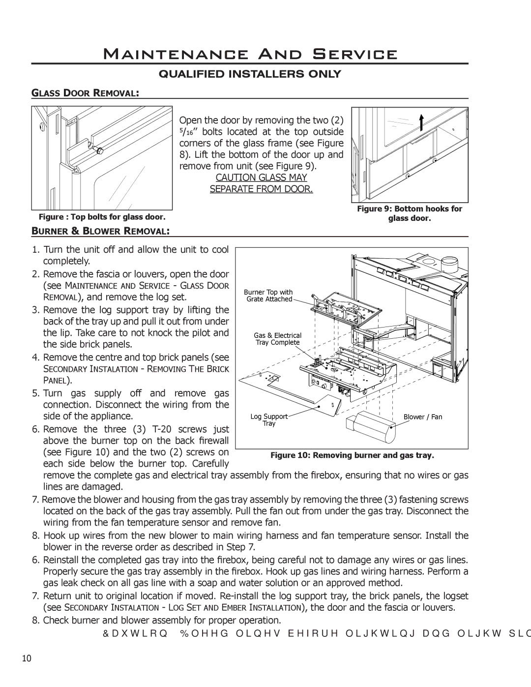 Enviro Indoor Gas Fireplace owner manual Qualified Installers only 