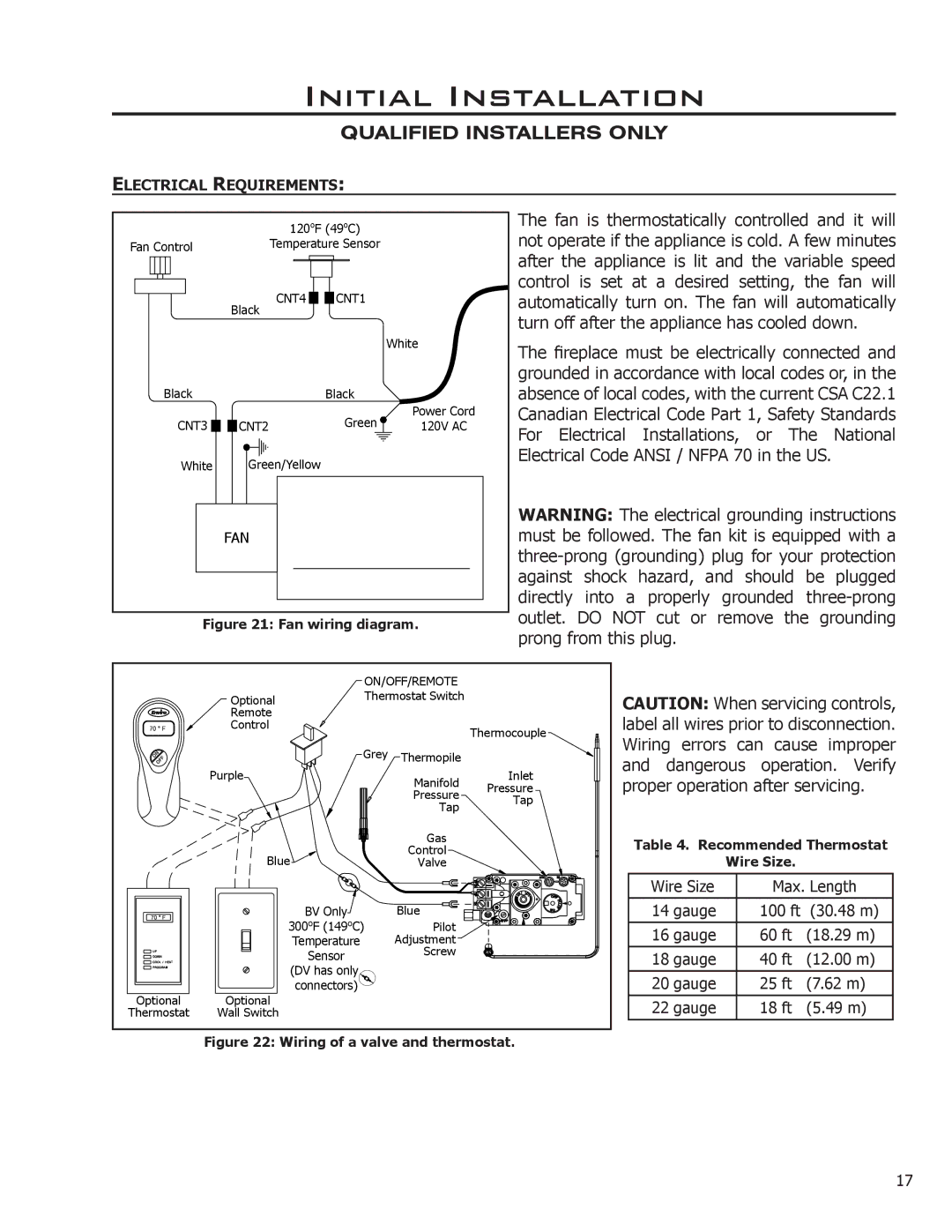 Enviro Indoor Gas Fireplace owner manual Fan is thermostatically controlled and it will 