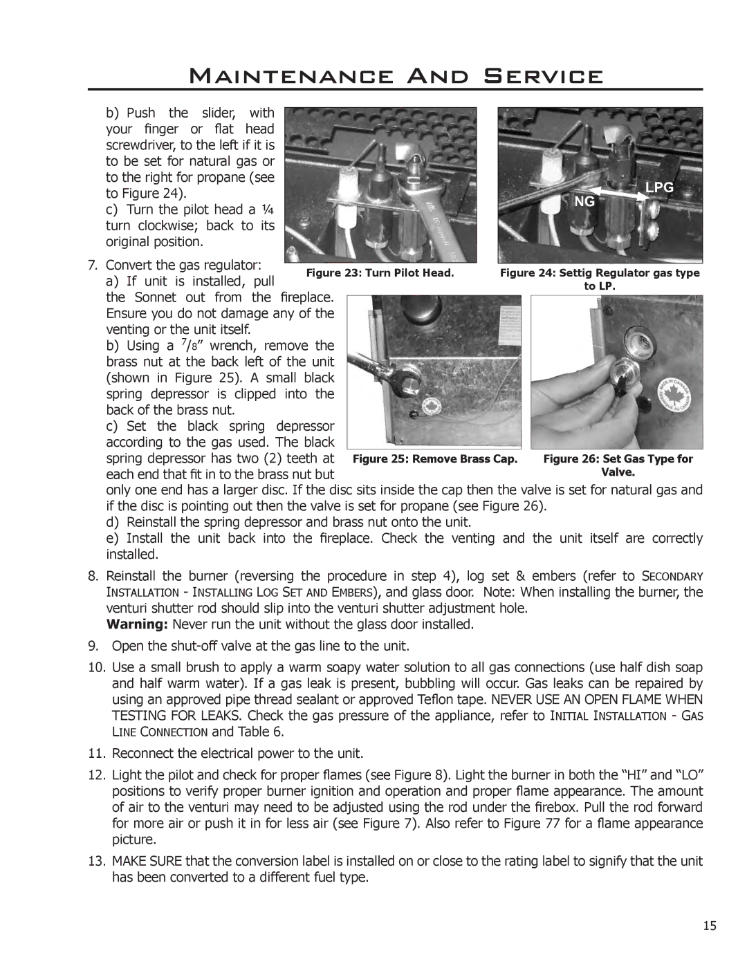 Enviro C-11089, Sonnet owner manual Each end that fit in to the brass nut but 