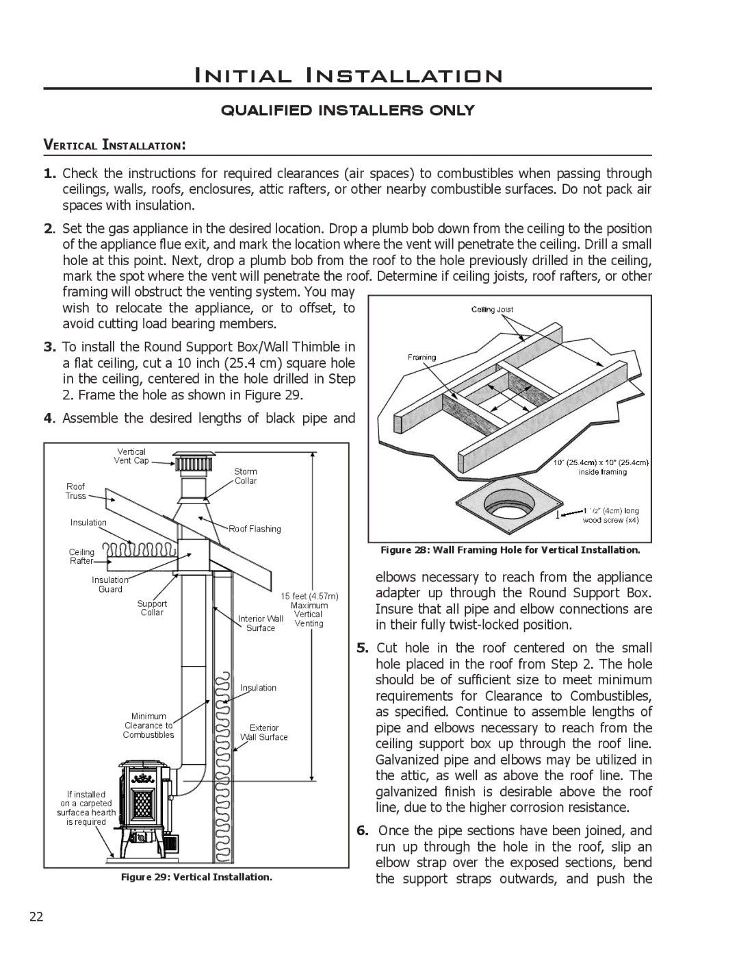 Enviro VENTED GAS FIREPLACE HEATER owner manual Support straps outwards, and push 