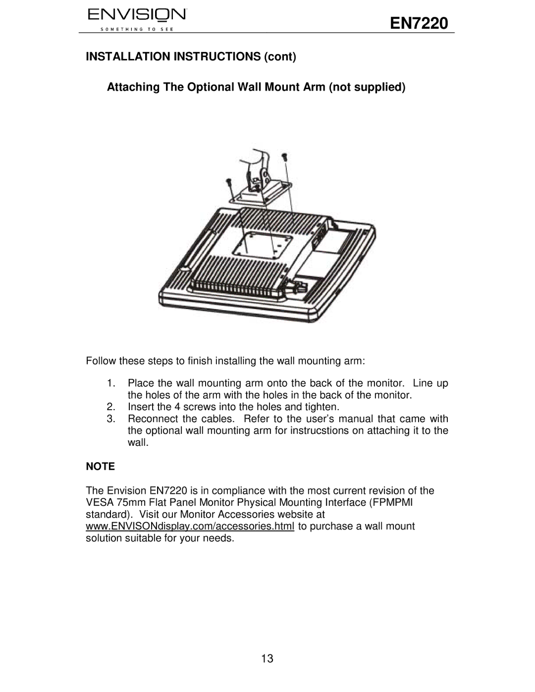 Envision Peripherals EN7220 user manual 