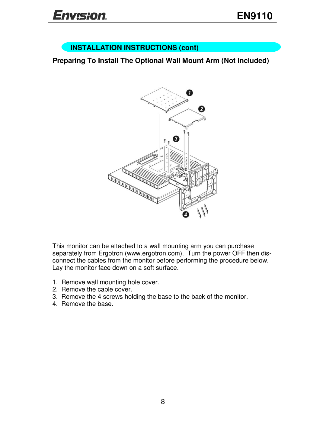 Envision Peripherals EN9110 user manual 