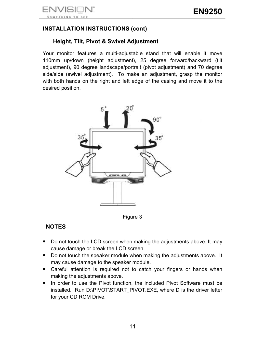 Envision Peripherals EN9250 user manual 