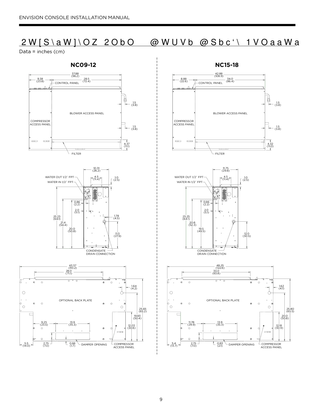 Envision Peripherals IM1609 08, IM1609 10 installation manual Dimensional Data Right Return Chassis,  