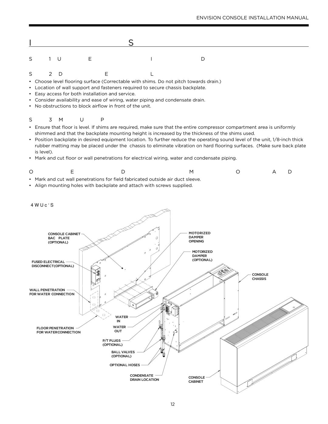 Envision Peripherals IM1609 10, IM1609 08 installation manual Installation Steps, Mark Unit Position 