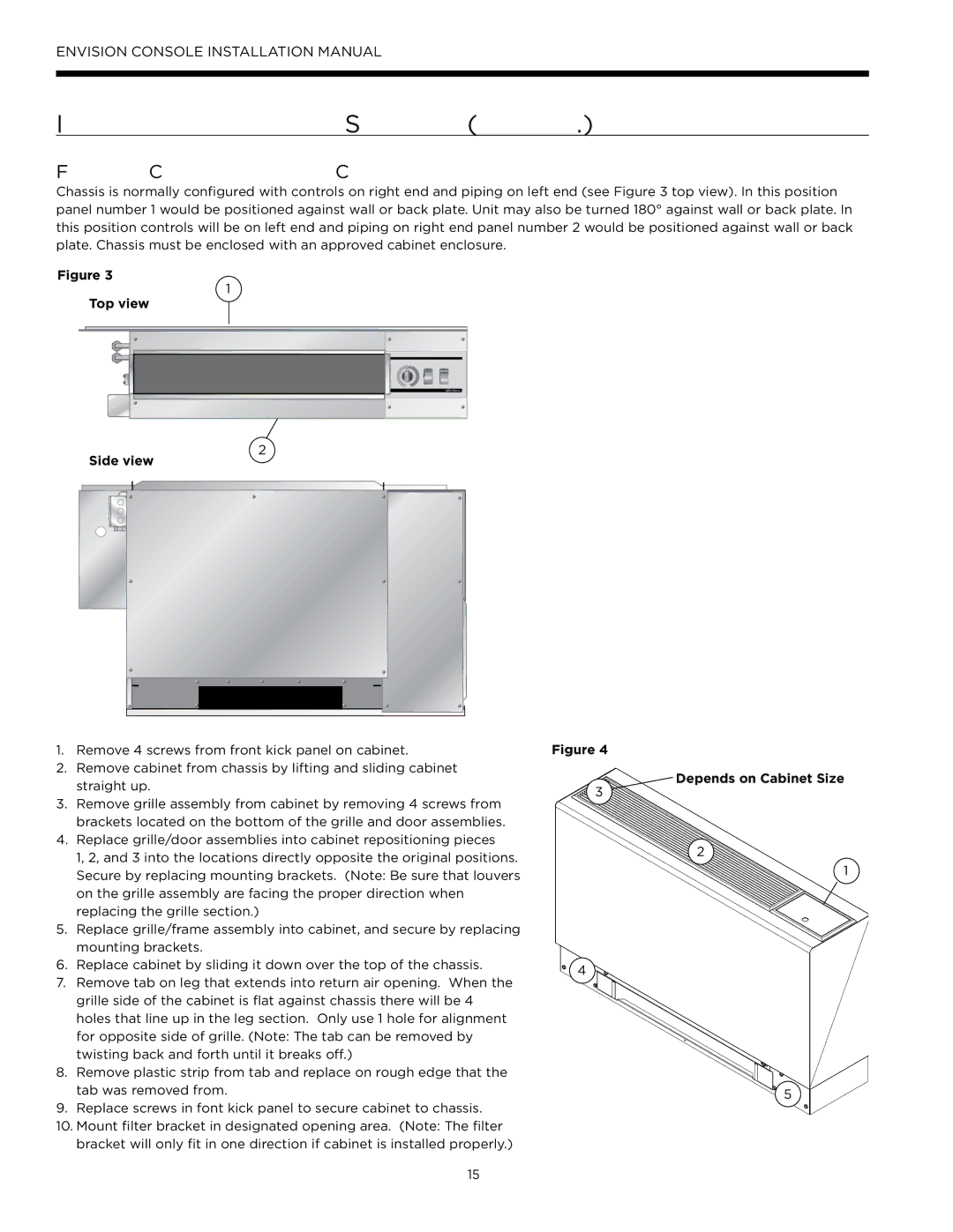 Envision Peripherals IM1609 08, IM1609 10 installation manual Field Converting Console, Top view Side view 