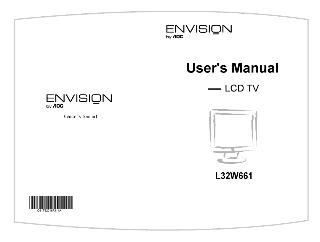 Envision Peripherals L32W661 manual 