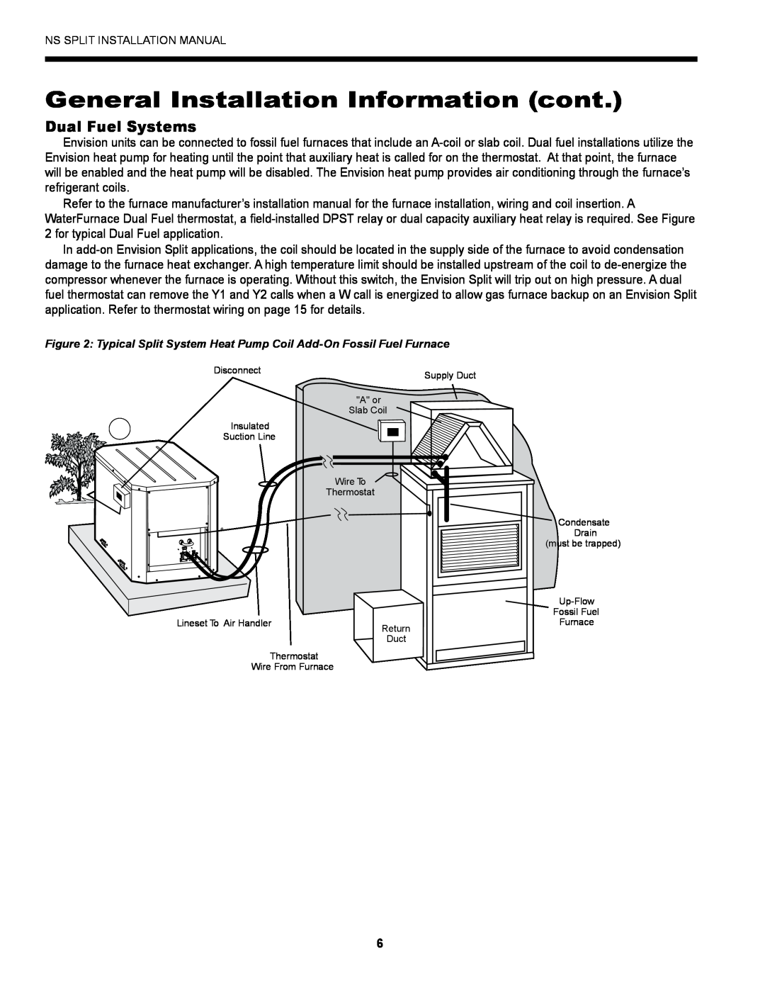Envision Peripherals Series installation manual General Installation Information cont, Dual Fuel Systems 