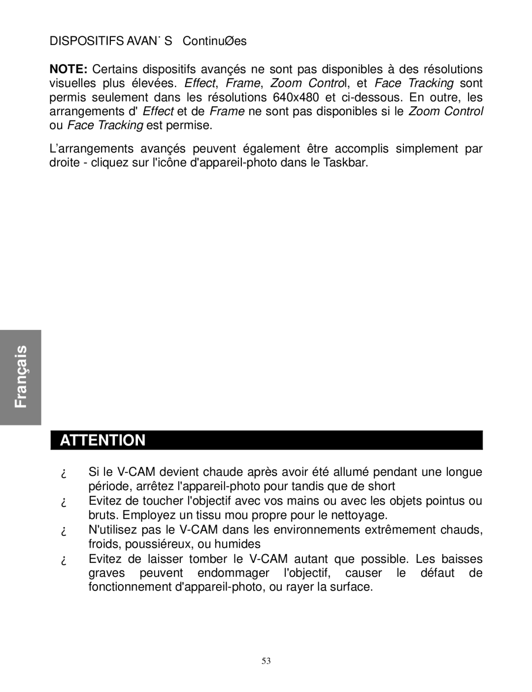 Envision Peripherals WebCam user manual Français 