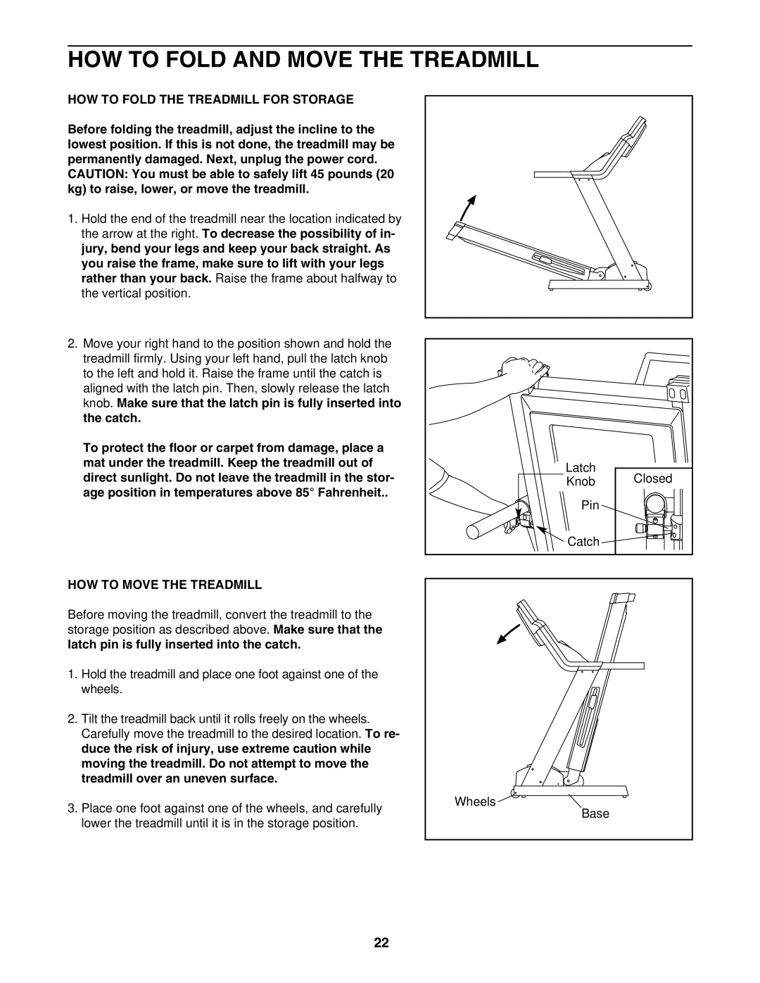 Epic Fitness 1000MX HOW to Fold and Move the Treadmill, HOW to Fold the Treadmill for Storage, HOW to Move the Treadmill 