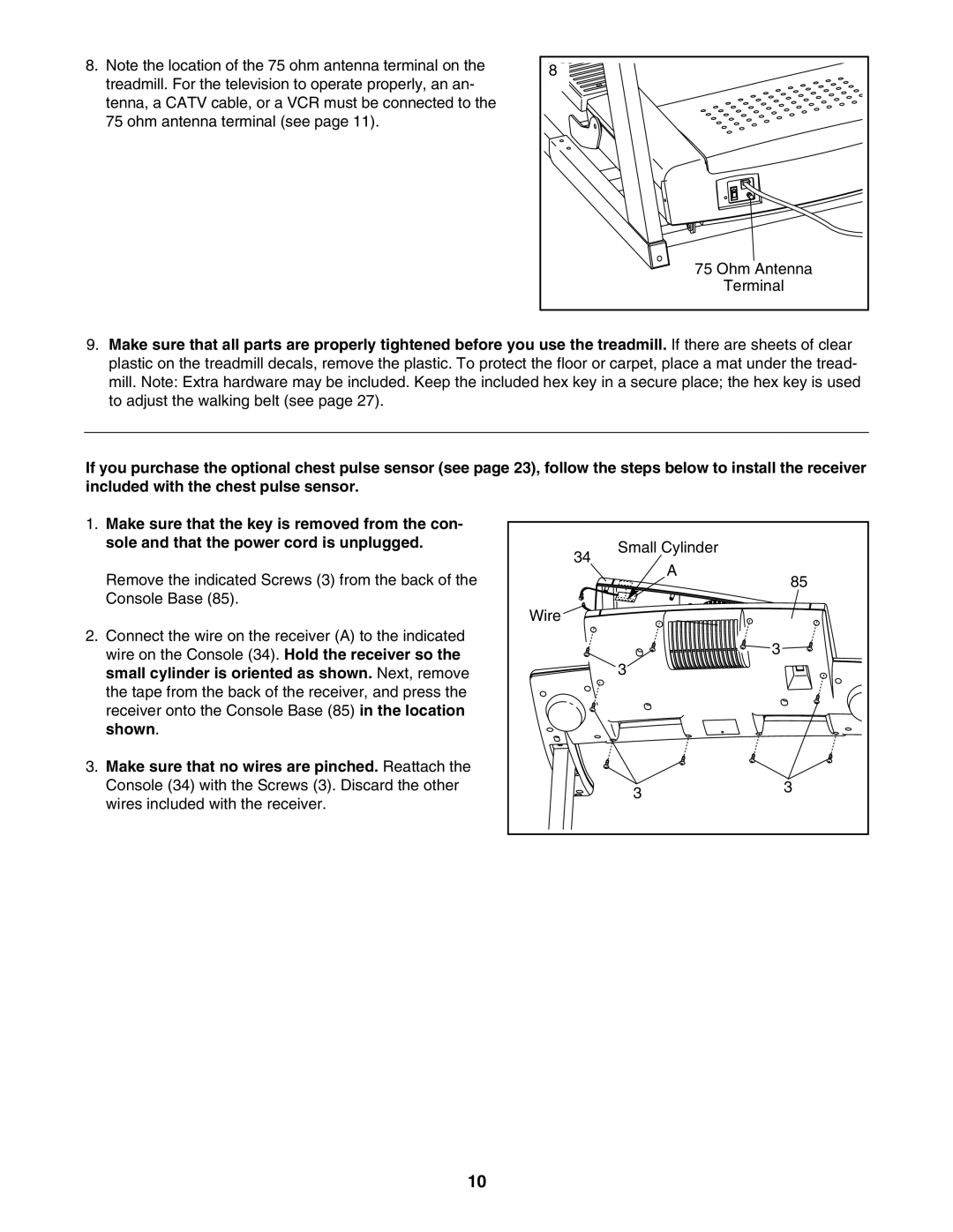 Epic Fitness EPTL09106.0 manual Ohm Antenna 