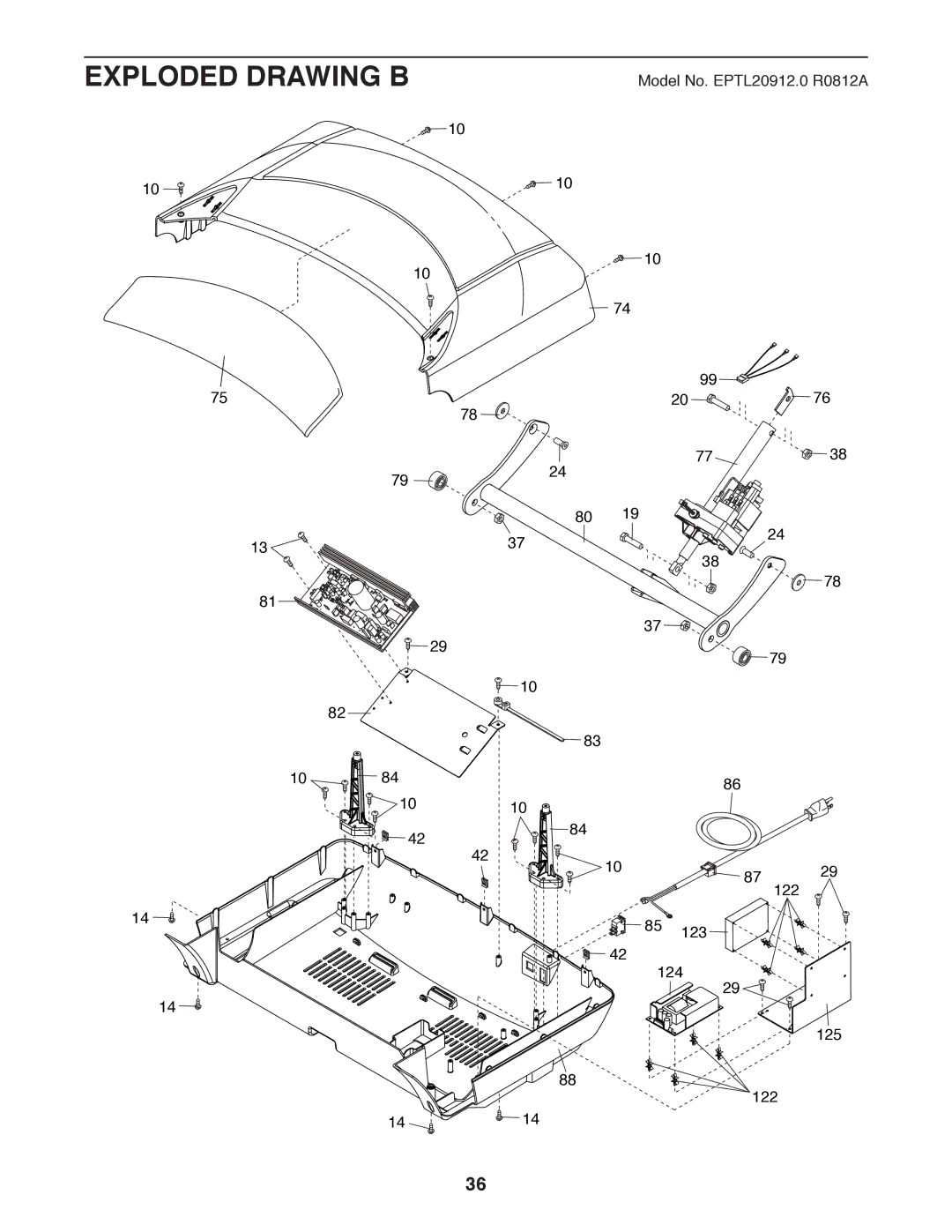 Epic Fitness eptl20912.0 manual Exploded Drawing B 