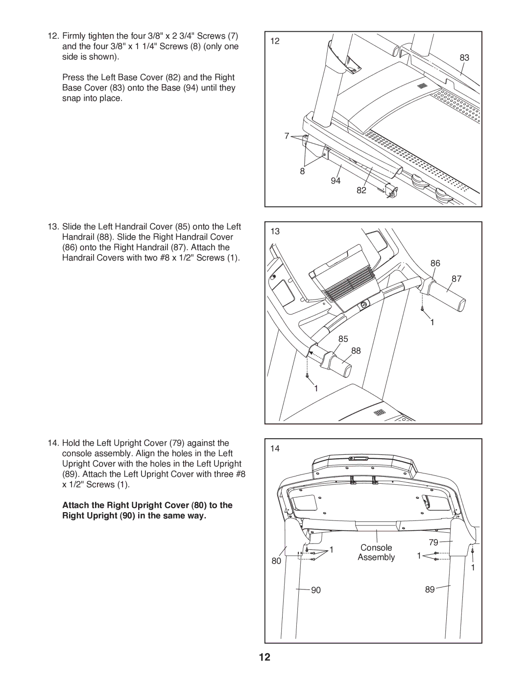 Epic Fitness EPTL89011.0 manual Console Assembly 