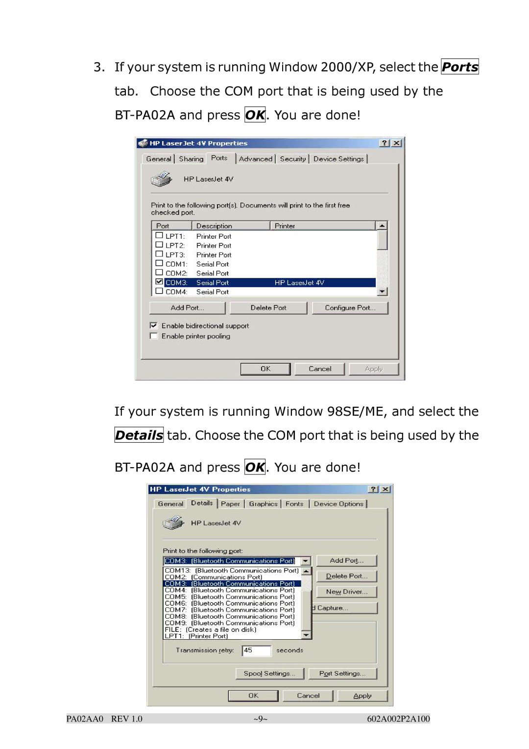 EPoX Computer manual BT-PA02A and press OK. You are done 