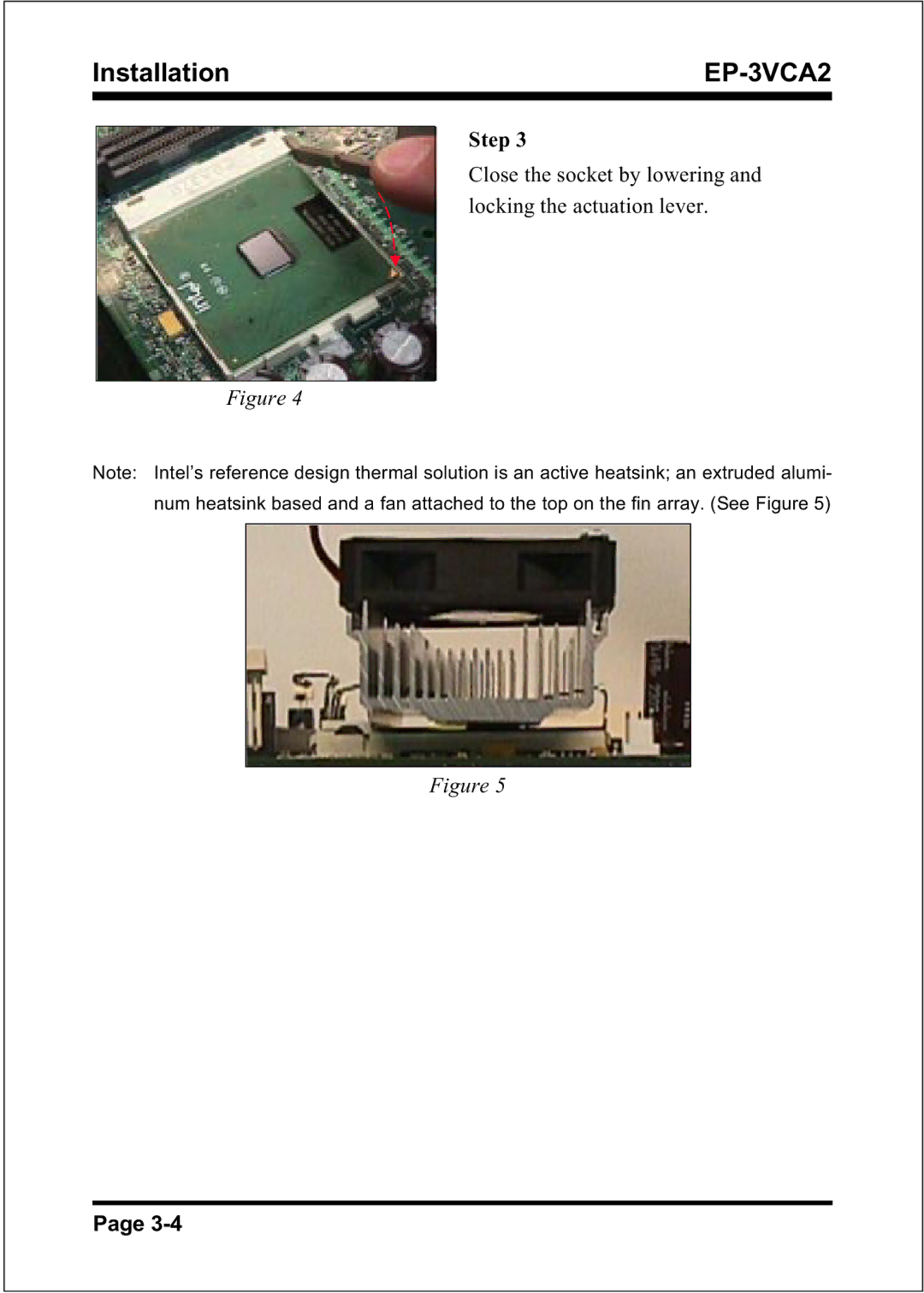 EPoX Computer EP-3VCA2 specifications Installation 