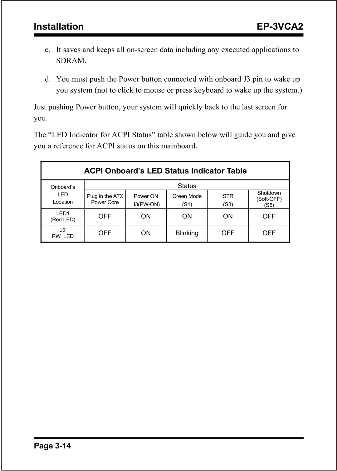 EPoX Computer EP-3VCA2 specifications Sdram 